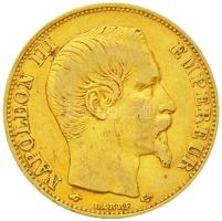 Franciaország / Második Császárság 1857A 20Fr Au "III. Napóleon" Párizs (6.38g/0.900) T:2- France / Second Empire 1857A 20 Francs Au "Napoleon III" Paris (6.38g/0.900) C:VF Krause KM#781.1