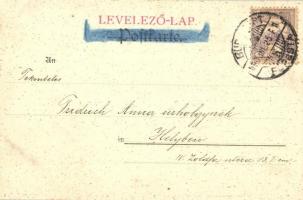 Hölgy a viharban; Kanitz és fiai / lady, umbrella (fl)