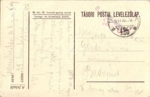 A M. kir. 16. honvéd gyalogezred özvegy- és árvaalapja javára / Military WWI, Hungarian charity post...