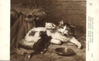 Good mother, cats s: L. Huber