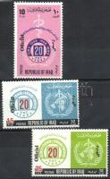 Official stamps: 20th anniversary of WHO overprinted set, Hivatalos bélyegek: 20 éves a WHO felülnyomott sor
