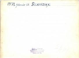 1938 február 12. - Társasági élet Budapesten,  Szántó György (Budapest): Csoportkép a táncvizsga utá...