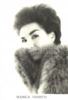 cca 1962-1963 Németh Marika (1925-1996) operett-énekesnő dedikált portréja és további két fényképe, ...