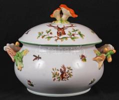 Herendi Chasse, tetes moyennes (vadász) mintájú étkészlet, kézzel festett, jelzett, hibátlan, összes...