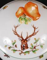 Herendi Chasse, tetes moyennes (vadász) mintájú étkészlet, kézzel festett, jelzett, hibátlan, összes...