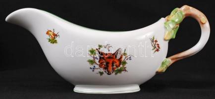 Herendi Chasse, tetes moyennes (vadász) mintájú étkészlet, kézzel festett, jelzett, hibátlan, összes...