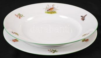 Herendi Chasse, tetes moyennes (vadász) mintájú étkészlet, kézzel festett, jelzett, hibátlan, összes...