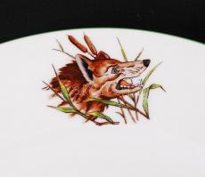 Herendi Chasse, tetes moyennes (vadász) mintájú étkészlet, kézzel festett, jelzett, hibátlan, összes...