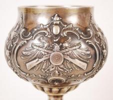 Ezüst (Ag.) kupa "XI. Deutsches Bundesschiesse 1894" felirattal, jelzett, m:22,5 cm, nettó...