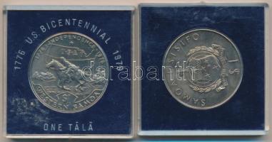 Nyugat-Szamoa 1976. 1T "USA 200 éves évfordulója" + 1977. 1T "Lindbergh repülése&quot...