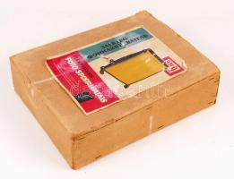 Régi elektromos fotószárító készülék, eredeti dobozában, 33×27 cm