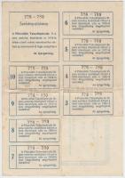 1944. "A Magyar Királyság 3%-kal kamatozó törlesztéses kölcsöne" búzakötvény szelvényekkel...