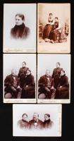 cca 1890 JUdenburg v. Bosio & Seyfried műtermében készült 5 db szép fotó / Austria Judenburg 5 photos from local photographer 11x16 cm