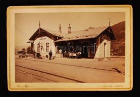 cca 1890 Ausztria Frojach Katsch vasútállomás / Railway station 12x16 cm