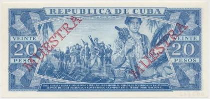 Kuba 1987. 20P "MUESTRA (MINTA)" felülbélyegzéssel T:I 
Cuba 1987. 20 Pesos with "MUE...