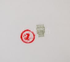 Zsolnay vadász mintás étkészlet, matricás, jelzett, hibátlan, összesen:24 db