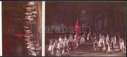 1969 Glorious is Our Fatherland: Music and Dance Epic - észak-koreai hazafias képeslap füzet / North...