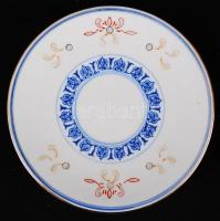 Jelzett kínai mokkás készlet, kézzel festett, jelzett, hibátlan