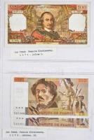 Vegyes külföldi bankjegy gyűjtemény műbőr borítású albumba rendezve 35db berakólapon, közte Jamaica,...