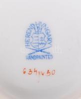 Herendi Viktória mintás tej kiöntő, kézzel festett, jelzett, hajszál repedéssel, m:11 cm