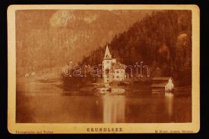 cca 1890 Grundlsee - Ausztria 2 db fotó / Austria, Grundlsee 2 photos 17x11 cm