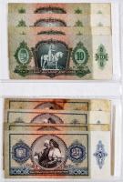 Vegyes magyar és külföldi bankjegy gyűjtemény albumba rendezve 56db berakólapon, közte korona, pengő...