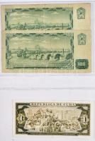 Vegyes magyar és külföldi bankjegy gyűjtemény albumba rendezve 56db berakólapon, közte korona, pengő...