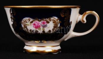 Reichenbachi mokkás készlet, kézzel festett és matricás, jelzett, hibátlan