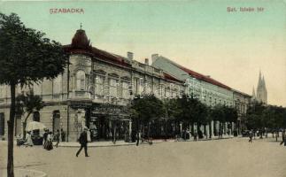 Szabadka, Szent István tér, kiadja Víg Zsigmond Sándor / square