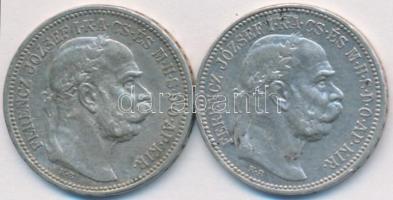 1915. 1K Ag "Ferenc József" (2x) T:2,2-
Adamo K5.1
