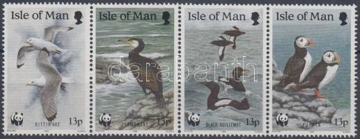 WWF Tengeri madarak négyescsík + ugyanaz a sor 4 FDC-n WWF Seabirds stripe of 4 + the same set on 4 ...