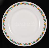 Zsolnay modern mintázatú hiányos készlet, matricás, kopott, jelzett, összesen:15 db