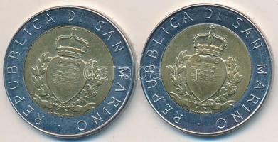 San Marino 1987R 500L "15. évforduló" Róma (2x) T:2
San Marino 1987R 500 Lire "15th a...