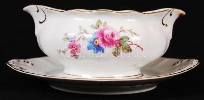 Pirkenhammer szószos tál, matricás, jelzett, hibátlan, m:8 cm, d:18 cm