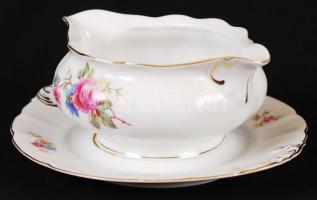 Pirkenhammer szószos tál, matricás, jelzett, hibátlan, m:8 cm, d:18 cm