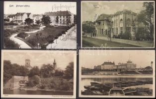 Győr - 4 db régi képeslap / 4 old postcards