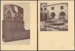 Sopronbánfalva, Kármelita templom - 4 db régi képeslap / 4 old postcards