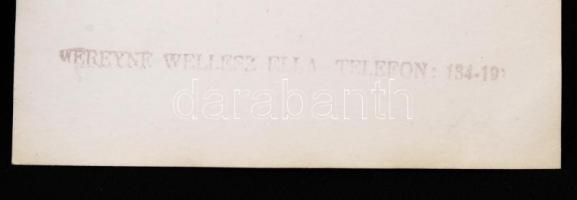 cca 1940-1948 Méreyné Wellesz Ella: Tőkés Anna, Sulyok Mária, Urai Tivadar a Romok 1947-es nemzeti s...