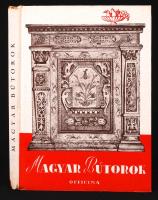 Bárányné Oberschall Magda: Magyar bútorok. Bp., 1940, Officina. Kiadói kartonált kötés, illusztrált, gerincnél kissé sérült, jó állapotban.