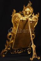 Rokokó stílusú képkeret, festett fém, belső méret: 20×13 cm, külső méret:40×27 cm