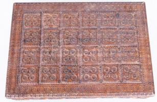 Dekoratív fa ládika réz díszítésekkel / ornamented woodden box 28x20x6 cm