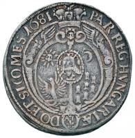 Erdélyi Fejedelemség 1681A-I Tallér Ag "Apafi Mihály" Gyulafehérvár "MICHAEL APAFI DE...