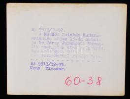 cca 1950 Uray Tivadar (1895-1962) Kossuth-díjas magyar színész, hátoldalon feliratozva, 9x12 cm