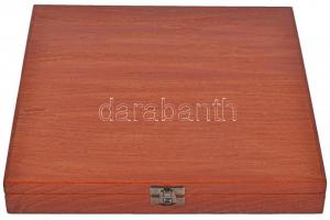 1996. "Millecentenárium" jelzett Ag emlékérem szett a Babits Kiadótól (5xklf) fa díszdoboz...