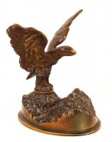 Cca 1900 Turul, bronz, m:15 cm, h:18 cm