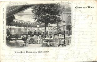 Vienna, Wien X. Südbahnhof, Schneider's Restaurant / railway statiton, restaurant (EB)