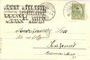 Girl, Wiener art postcard B.K.W.I. 799-4. litho (EK)