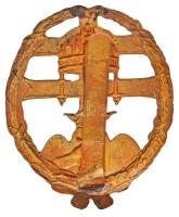 ~1940. "Csapattiszti jelvény" zománcozás nélküli kitüntető jelvény jelzés nélkül T:2 (egyi...