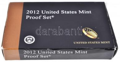 Amerikai Egyesült Államok 2012S 1c-1/2$ (5xklf) + 1/4$ (5xklf) + 1$ (4xklf), forgalmi szett eredeti ...