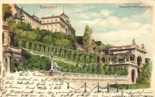 Budapest I. Királyi várpalota litho